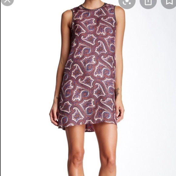 SOLD - THEORY Brindina Dress Silk Lamb Leather Trim - Picture 7 of 8